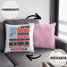 Meeresbiologe Geschenk Kissen mit Füllung 40x40 Lustiger Spruch Erheben Sie Sich Der Meeresbiologe Betritt den Raum (Grau) Rosa Trendation