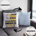 Hundebesitzer Geschenk Kissen mit Füllung 40x40 Lustiger Spruch Erheben Sie Sich Der Hundebesitzer Betritt den Raum (Grau) Blau Trendation
