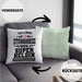 Stewardess Kissen mit Füllung 40x40 Geschenk für Stewardessin Lustiger Spruch (Grau) Grün Trendation