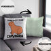 Respect The Capybara Kissen mit Füllung 40x40 Capybara Tier Geschenk für Capybara Liebhaber (Grau) Grün Trendation