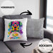 Rottweiler Besitzer Farbe Love Kissen mit Füllung 40x40 Geschenk Lustiger Spruch Geschenkidee Rottweiler Besitzerin (Grau) Grau Trendation