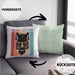Schäferhund Besitzer Kissen mit Füllung 40x40 Geschenk Lustiger Spruch Geschenkidee Retro Vinatge Schäferhund (Grau) Grün Trendation