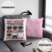 Rottweiler Besitzer Kissen mit Füllung 40x40 Geschenk Lustiger Spruch Geschenkidee Rottweiler Tricks Bleib (Grau) Rosa Trendation