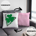 St Patricks Day Kissen mit Füllung 40x40 Kleeblatt Irisch Irland Geschenkidee (Grau) Rosa Trendation