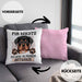 Rottweiler Besitzer Kissen mit Füllung 40x40 Geschenk Lustiger Spruch Geschenkidee Mir Reichts Ich Geh Zu Meinem Rottweiler (Grau) Rosa Trendation