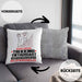 Trekking-Enthusiast Geschenk Kissen mit Füllung 40x40 Ich Bin Trekking-Enthusiast Aber Sag Doch Einfach Superheld Lustige Geschenkdiee für Trekking-Enthusiast (Grau) Grau Trendation