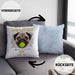 Mops Besitzer Kissen mit Füllung 40x40 Geschenk Lustiger Spruch Geschenkidee Besitzerin Ich Bin Nicht toll Aber Mein Mops Ist Es (Grau) Blau Trendation