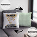 Maler Kissen mit Füllung 40x40 Geschenk für Maler Der Mann Der Alles Kann Geschenkidee zum Geburtstag (Grau) Grün Trendation