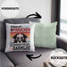 Border Collies Besitzerin Frauchen Kissen mit Füllung 40x40 Geschenk Lustiger Spruch Geschenkidee Vorsicht Vor Dem Frauchen (Grau) Grün Trendation