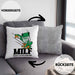 Lustige Frosch Kissen mit Füllung 40x40 Geschenk für Froschliebhaber Lustig MILF Man I Love Frogs (Grau) Grau Trendation