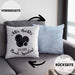 Boule Kissen mit Füllung 40x40 Geschenk Boule-Spieler Geschenkidee Spruch Mir Reichts Ich Geh Boule Spielen (Grau) Blau Trendation