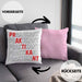 Praktikant Kissen mit Füllung 40x40 Geschenk Lustiger Spruch (Grau) Rosa Trendation