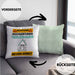 Tierwohlhaber Kissen mit Füllung 40x40 Geschenk Lustiger Spruch Geschenkidee für Tierwohlhaber Achtung Hochleistungs Tierwohlhaber Bei Der Arbeit (Grau) Grün Trendation