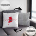 Seoul Kissen mit Füllung 40x40 Geschenk Südkorea South Korea Kpop Geschenkidee (Grau) Grau Trendation