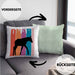 Lustige Okapi Kissen mit Füllung 40x40 Geschenk für Okapi Liebhaber Grafik (Grau) Grün Trendation