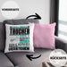 Taucher Geschenk Kaffee-Kissen mit Füllung 40x40 Geschenkidee für Taucher Ich Bin Taucher Ich Kann Es Dir Erklären Jedoch Nicht Für Dich Verstehen Spruch Lustig (Grau) Rosa Trendation