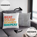 Lustige Tänzer Kissen mit Füllung 40x40 Geschenk für Tanzbegeisterte Tanzlehrer Grafik Eat Sleep Dance Repeat (Grau) Grau Trendation