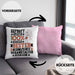 Konzertveranstalter Geschenk Lustiger Spruch für Konzertveranstalter Geschenkidee Bester Konzertveranstalter Der WeltKissen mit Füllung 40x40 (Grau) Rosa Trendation