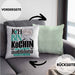 Köchin Ausbildung Start Geschenk Kissen mit Füllung 40x40 Ich Bin Köchin In Der Ausbildung Ich Darf Das Geschenkidee (Grau) Grün Trendation