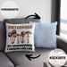 Pilzsammler Geschenk Kissen mit Füllung 40x40 Pilze Sammeln Geschenkidee Pilzsucher Pilzliebhaber Spruch (Grau) Blau Trendation