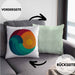 Kitesurfing Kissen mit Füllung 40x40 Geschenk für Kitesurfer Geschenkidee Retro Vintage Grafiken (Grau) Grün Trendation
