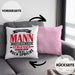 Ehemann Kissen mit Füllung 40x40 Geschenk Ich Bin Ein Mann Ich Kann Dinge Schon Vergessen Geschenk Von Ehefrau (Grau) Rosa Trendation