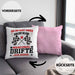 Driften Geschenk Kissen mit Füllung 40x40 Ich Bin Nicht immer Schlecht Gelaunt Auto Driften (Grau) Rosa Trendation
