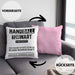 Handball Torwart Geschenk Kissen mit Füllung 40x40 Geschenkidee Handball-Spieler Handballspielerin Mädchen Jungs (Grau) Rosa Trendation