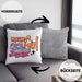 Lustige Rollschuh Kissen mit Füllung 40x40 Geschenk für Roller Girls "Roller Girl" Nostalgie 80er 90er Jahre (Grau) Grau Trendation