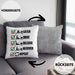 Rudern Kissen mit Füllung 40x40 Geschenk Ruderer Rudergerät Catch Drive Release Recover Repeat Ruder-Verein Geschenkidee (Grau) Grau Trendation