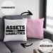 Entrepreneur Kissen mit Füllung 40x40 Entrepreneurship Geschenk Spruch Motivation Idee Sprüche (Grau) Rosa Trendation