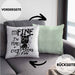 Its Fine Im Fine Everything Is Fine Kissen mit Füllung 40x40 Geschenk Katze Humor Sarkasmus (Grau) Grün Trendation