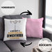 Gewichtheber Geschenk Kissen mit Füllung 40x40 So Gut Kann Nur Ein Gewichtheber Aussehen Geschenkidee (Grau) Rosa Trendation