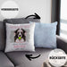 Border Collies Besitzer Kissen mit Füllung 40x40 Geschenk Lustiger Spruch Geschenkidee Besitzerin Ich Bin Nicht toll Aber Mein Border Collies Ist Es (Grau) Blau Trendation
