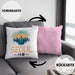 Seoul Kissen mit Füllung 40x40 Geschenk Südkorea South Korea Kpop (Grau) Rosa Trendation
