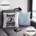 Lustige Kissen mit Füllung 40x40 Handball-Spieler als Geschenkidee Spruch Geschenk Handballspieler Trainer Coach (Grau) Blau Trendation