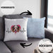 Australian Shepherd Besitzer Kissen mit Füllung 40x40 Geschenk Lustiger Spruch Geschenkidee Herzschlag Australian Shepherd (Grau) Blau Trendation