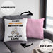 BMX-Fahrer Geschenk Kissen mit Füllung 40x40 Lustiger Spruch Ich Bin BMX-Fahrer Warum Weil Ich Es Kann Geschenkidee Bester BMX-Fahrer Geburtstag (Grau) Rosa Trendation