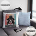 Australian Shepherd Besitzer Kissen mit Füllung 40x40 Geschenk Lustiger Spruch Geschenkidee Retro Vinatge Australian Shepherd (Grau) Blau Trendation