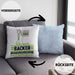 Bäcker Geschenk Kissen mit Füllung 40x40 Ich Bin Bäcker Aber Sag Doch Einfach Superheld Lustige Geschenkdiee für Bäcker (Grau) Blau Trendation