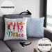 Tanzen Kissen mit Füllung 40x40 Geschenk für Tänzerin Life Is Better When You Dance (Grau) Blau Trendation