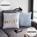 Volleyball Geschenk Kissen mit Füllung 40x40 Evolution Coach Herren Mädchen Kaffee Zubehör Volleyball-Spieler Spielerin (Grau) Blau Trendation