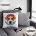 Jack Russel Besitzer Kissen mit Füllung 40x40 Geschenk Lustiger Spruch Geschenkidee Jack Russel Mama Papa (Grau) Grau Trendation