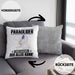 Paraglider Kissen mit Füllung 40x40 Geschenk für Paraglider Der Mann Der Alles Kann Geschenkidee zum Geburtstag (Grau) Grau Trendation