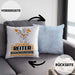Reiter Geschenk Kissen mit Füllung 40x40 Ich Bin Reiter Aber Sag Doch Einfach Superheld Lustige Geschenkdiee für Reiter (Grau) Blau Trendation