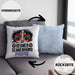 Berner Sennen Papa Besitzer Kissen mit Füllung 40x40 Geschenk Lustiger Spruch Geschenkidee Berner Sennen Liebhaber (Grau) Blau Trendation