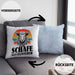 Schaf Kissen mit Füllung 40x40 Geschenk für Schaf-Hirte Schaf Flüsterer Geschenkdiee (Grau) Blau Trendation
