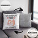 Katzen Mama Kissen mit Füllung 40x40 Geschenk Ich Schnarche Nicht Ich Schnurre Lustige Geschenkidee Katzen Fans Besitzer (Grau) Grau Trendation