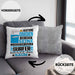 Surfer Geschenk Kissen mit Füllung 40x40 Lustiger Spruch Erheben Sie Sich Der Surfer Betritt den Raum (Grau) Grau Trendation