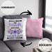 Webdesignerin Kissen mit Füllung 40x40 Geschenk Lustiger Spruch Geschenkidee Ich Bin Die Verrückte Webdesignerin Von Der Alle Geredet Haben (Grau) Rosa Trendation
